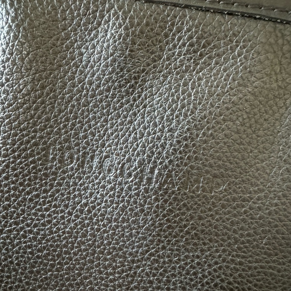 Longchamp Black Pebbled Leather Tote with Top Handles - Picture 2 of 15